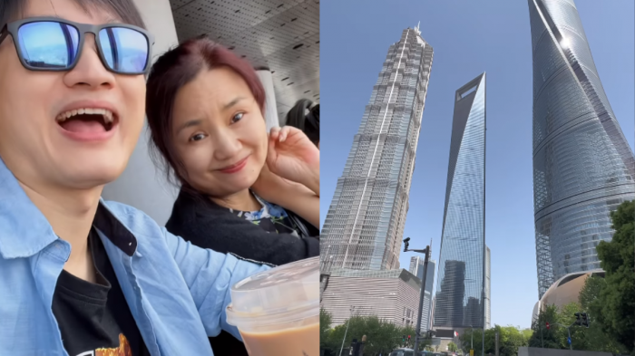 Yuhui se reencontró con su madre en Shanghai y subieron la torre más alta del mundo: 