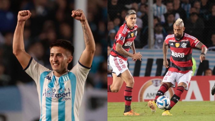Con presencia de chilenos: Racing y Flamengo empataron 1-1 en choque de gigantes por Copa Libertadores