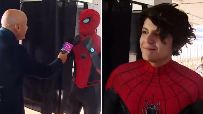 Le tocó por quinta vez ser vocal de mesa, se enteró anoche y madrugó para llegar de Spiderman