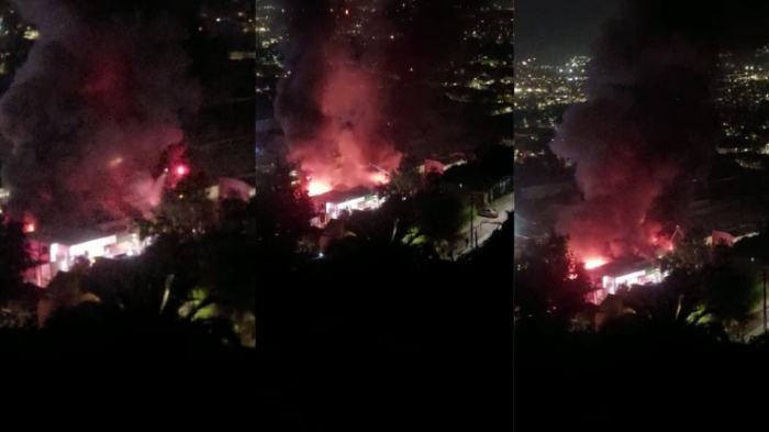 Humo se veía a kilómetros: Los impactantes registros del voraz incendio que consumió 8 casas en Recoleta