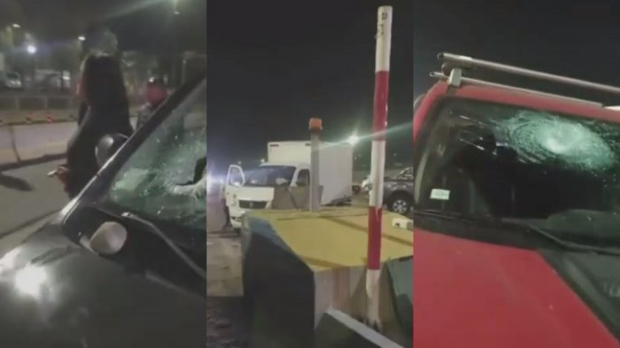 Alrededor de 30 vehículos fueron atacados con piedrazos en autopista: Víctimas registraron el momento