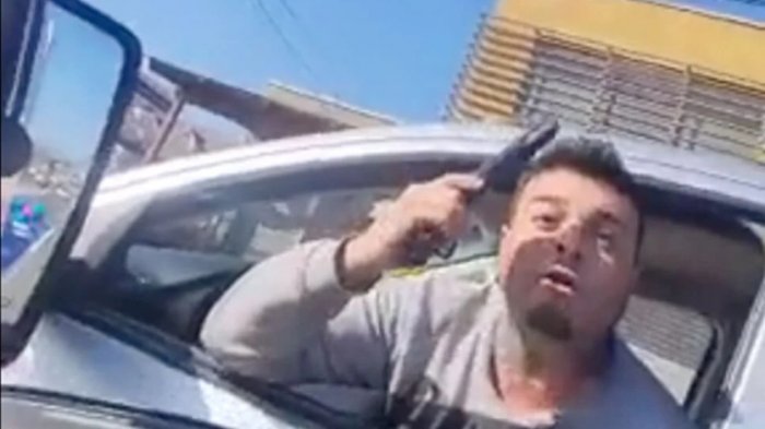 Conductor amenazó con arma de fuego a otro automovilista en La Ligua tras ser increpado por mala maniobra