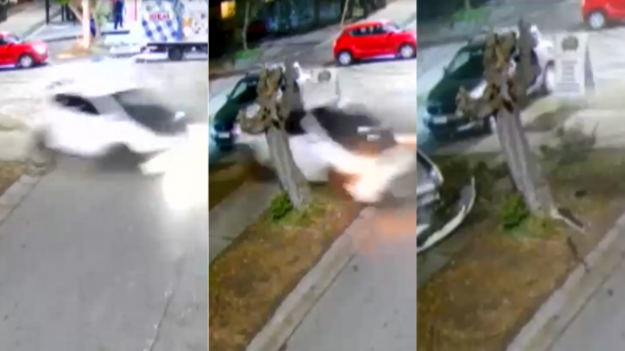 Persecución y choque en Puente Alto: Conductor habría intentado evadir fiscalización embistiendo a carabinero
