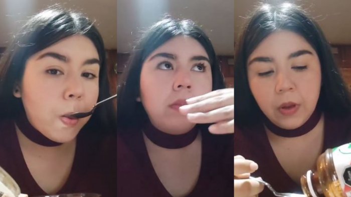 ¿Cómo lo hizo? Tiktoker mexicana en Chile comió merkén a cucharadas y su reacción fue impactante