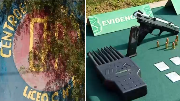 Adolescente fue detenido tras disparar en colegio de Pudahuel: Encontraron pistola y revólver en su mochila