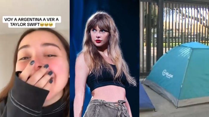 Locura total por Taylor Swift: Chilenos viajarán para show en Argentina y fans ya acampan afuera del estadio