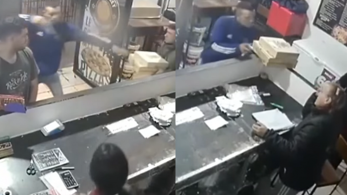 Delincuentes asaltan local comercial en Argentina, amedrentan a hija de la dueña y se llevan hasta las pizzas