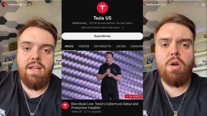Hackean canal de YouTube de Ibai Llanos con contenido de Tesla: Streamer atacó con todo a Elon Musk