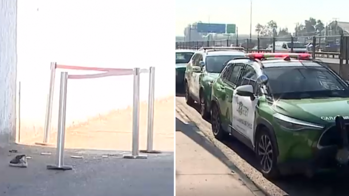 Pareja fue atacada fuera de banco, les robaron $2 millones y guardia le disparó a los delincuentes en Renca