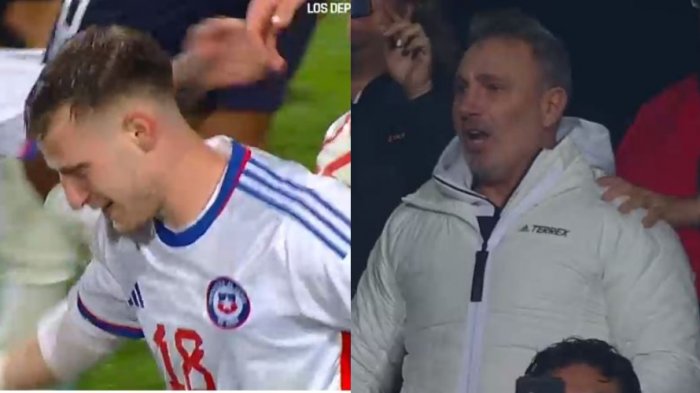 ¡Debut soñado! La euforia de Marcelo Barticciotto tras primer gol de su hijo Bruno por La Roja