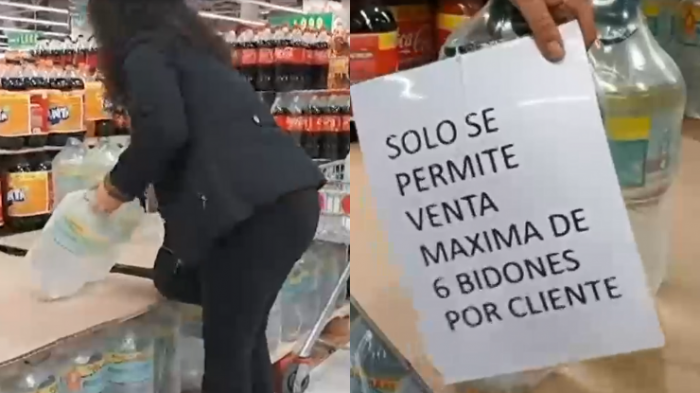 Posible corte de agua: Locales debieron imponer límite ante masiva compra de bidones