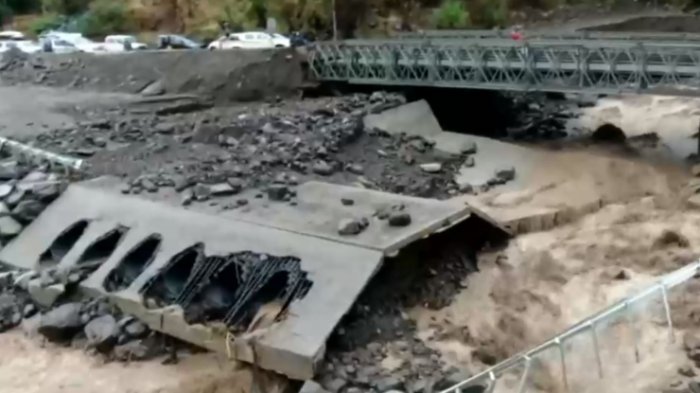 Cajón del Maipo: Hasta 3 días podría estar cerrado el puente San Alfonso