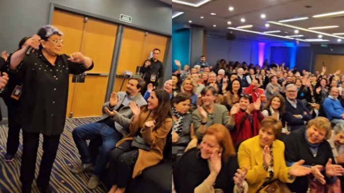 Hubo hasta baile: Patricia Maldonado regresó a los escenarios tras grave accidente en auto y así fue recibida