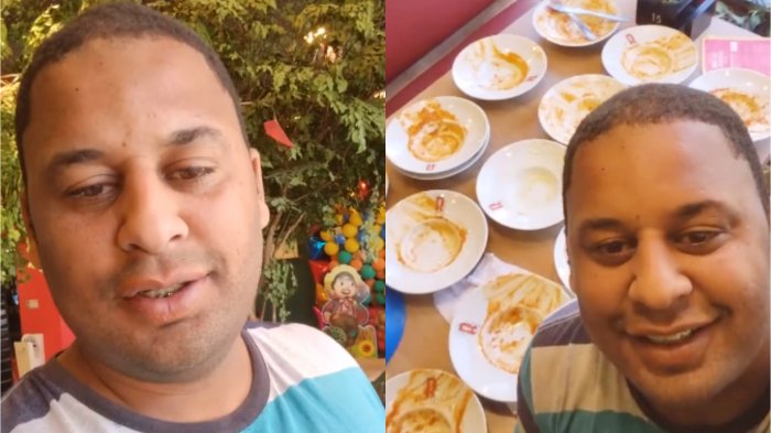 “Ni siquiera tenía mucha hambre”: Tiktoker fue expulsado de buffet tras comer 15 platos