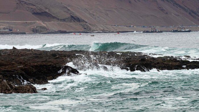 Armada emitió alerta de marejadas que afectará desde el Golfo de Penas hasta Arica