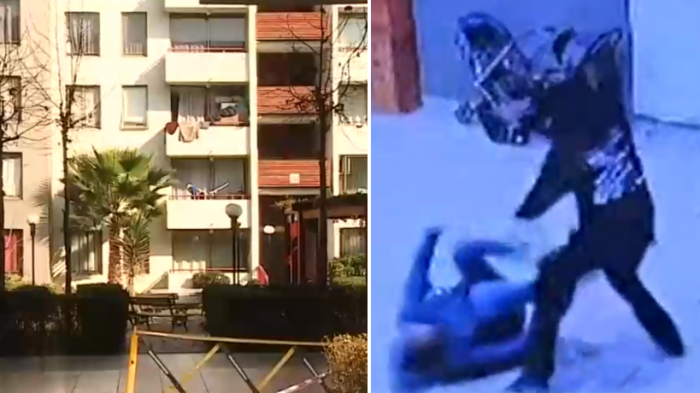 Cámaras captaron brutal golpiza a conserjes: Falso vendedor asaltó a comprador tras concretar cita por internet