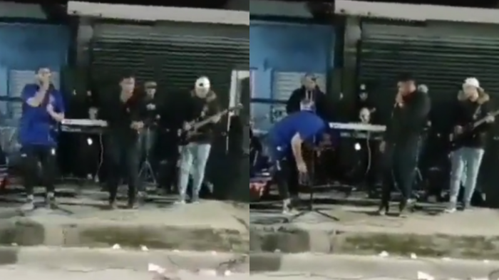 Cantante de cumbia fue herido por balín en pleno show callejero: Afirman que fue vecino enojado por el ruido