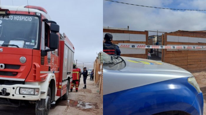 Incendio al interior de una toma en Alto Hospicio dejó tres niños fallecidos: Investigan origen del siniestro