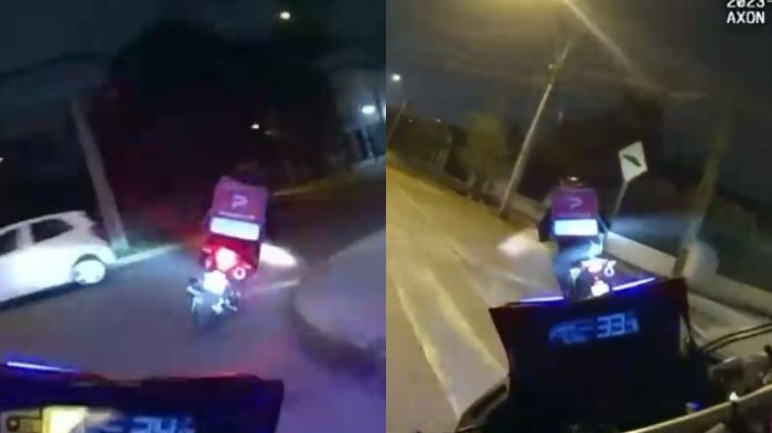 Peligrosa persecución a motochorro en Las Condes: Detención se logró tras accidente de tránsito