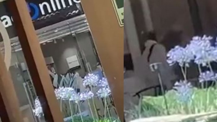 Registro muestra momento exacto de asalto a mall Portal La Dehesa