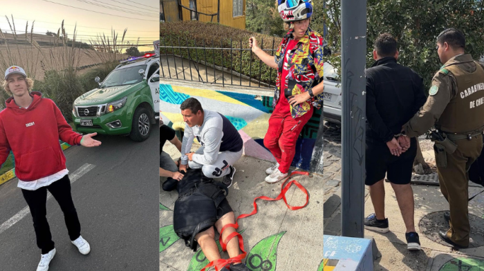 Hasta amarraron al delincuente: Ciclista europeo mostró desconocidos videos de los 2 robos que sufrió en Valparaíso