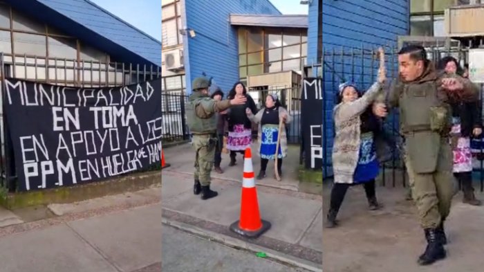 Comuneros mapuche se tomaron municipio de Ercilla: Mujer de 28 años detenida por agresión a Carabineros