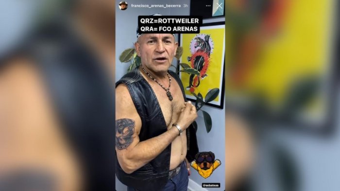 ¡Papá Lulo se tatuó! Francisco Arenas sorprendió en sus redes sociales al compartir video de su primer tatuaje