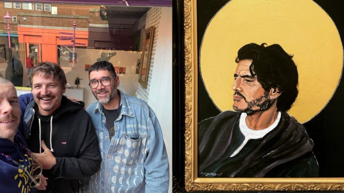 Hasta viajó: Pedro Pascal no pudo ver exposición de arte en su honor