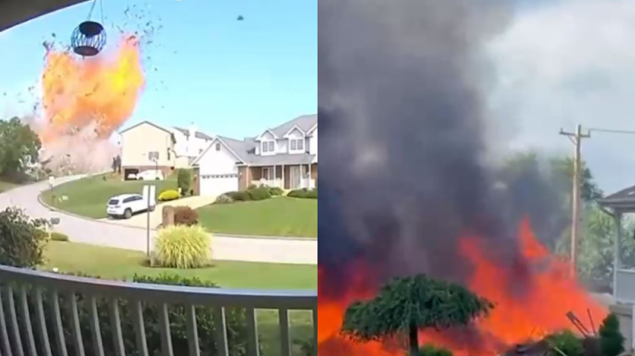 Se investigan las causas: Cámaras captaron el momento exacto de explosión que dejó 5 muertos en casa de EE.UU.