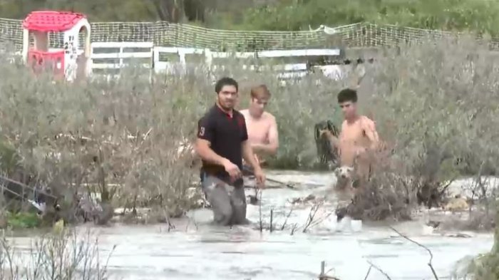 Alarma en Talagante: Preocupación por persona atrapada debido a crecida del río