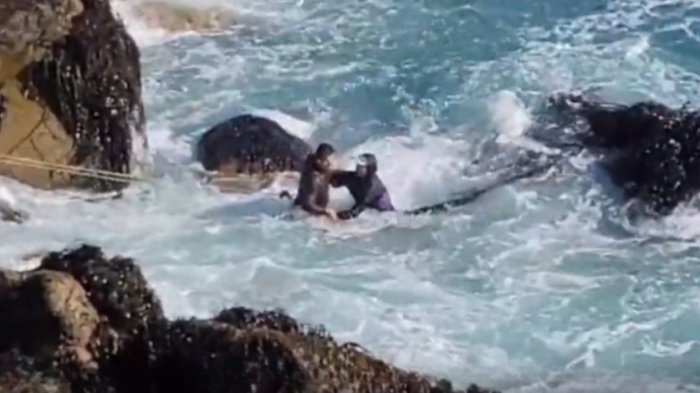 Intentó robar y se lanzó al mar para darse a la fuga: Intenso operativo de rescate se registró en Reñaca