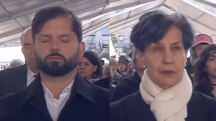 Pdte. Boric y senadora Isabel Allende se emocionaron en acto que recordó bombardeo a La Moneda