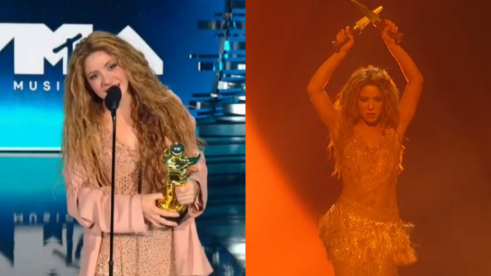 ¡Devoró! Shakira recibió histórico premio y se lució con increíble show en los VMAs 2023