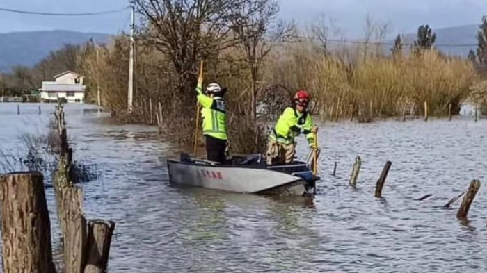 Sistema frontal mantiene a más de 11 mil personas aisladas en el sur del país