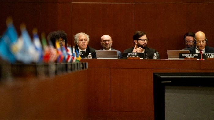 Presidente Boric expuso ante la OEA: Crisis climática, falta de agua y la transición ecológica fueron sus temas