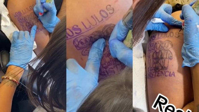 Fan de Gran Hermano Chile se tatuó ilustración en honor a la Familia Lulo: 