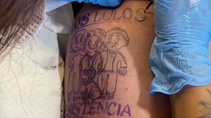 Tiktoker que se tatuó a Los Lulos se defendió con todo tras críticas: 