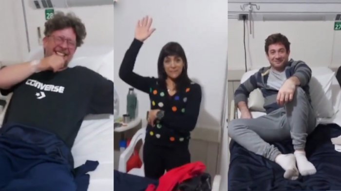 ¿Tres son multitud? Se hizo viral tras tener a su actual y ex maridos infartados en la misma pieza de hospital