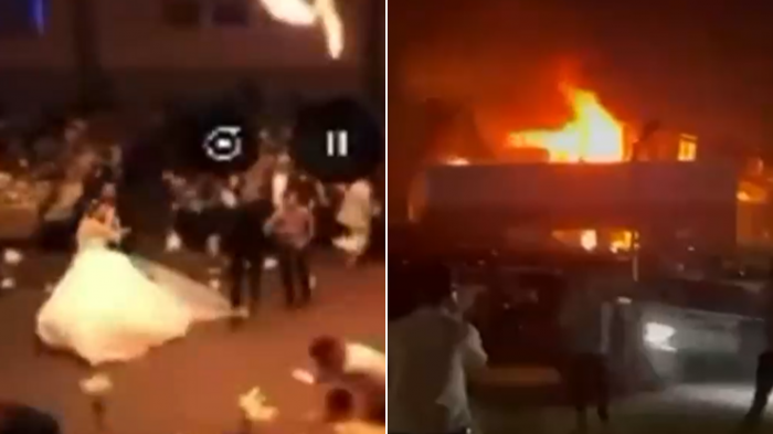 Trágica boda en Irak: Los dramáticos registros del incendio que dejó más de 100 muertos