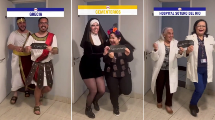 ¡Estación Central ganó! Amigos se disfrazaron de estaciones de Metro y la rompieron en TikTok