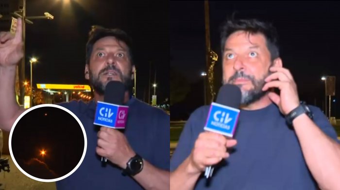 Rafael Cavada despachaba en vivo cuando actuó la cúpula de hierro de Israel en Tel Aviv