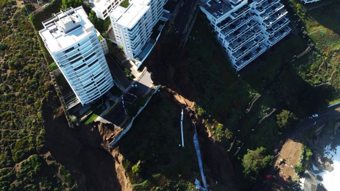 Saquean departamentos afectados por socavones en Reñaca: Residentes estudian acciones legales