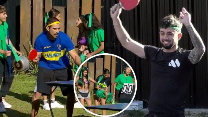 Intenso duelo de ping-pong dejó hilarantes cánticos en contra de Sebastián en Gran Hermano