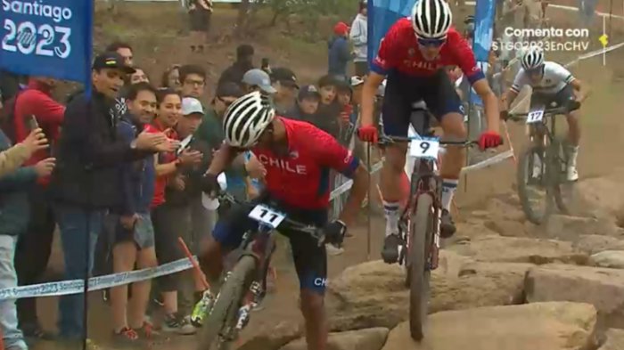 Casi se cae: chileno perdió el control en pleno circuito de montain bike en Santiago 2023