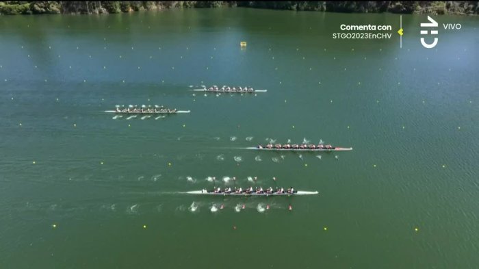 Increíble final: Chile gana el primer heat del remo mixto y avanza a la final en Santiago 2023
