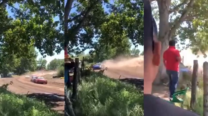 Video registró grave accidente en competencia automovilística de Los Ángeles