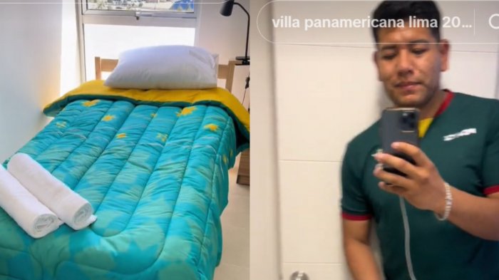 Deportista boliviano se hace viral con impresión de Villa Panamericana: Quiere un dpto. de Santiago 2023