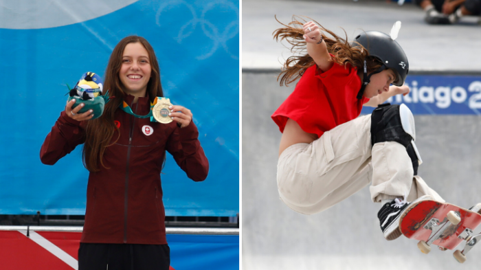 Fay DeFazio: Tiene 13 años y ganó oro en Skateboarding Park en los Panamericanos 2023