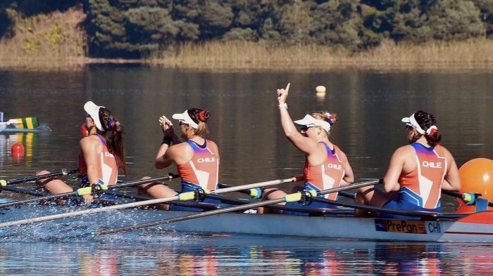 ¡Octava medalla para Chile! Equipo femenino de remo se quedó con la plata en los Juegos Panamericanos Santiago 2023