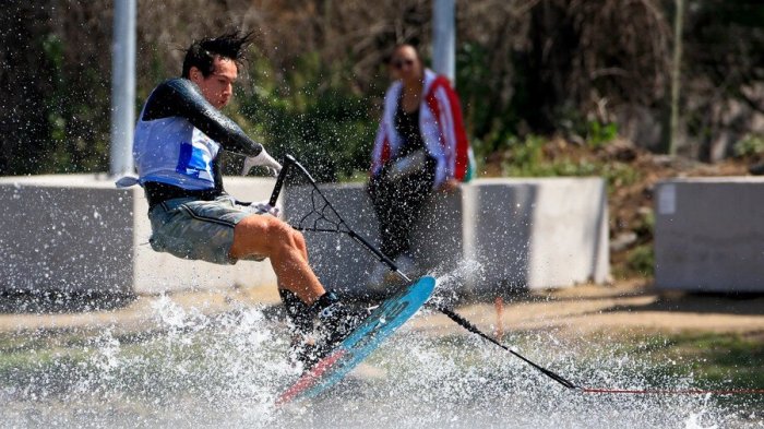 Martín Labra consiguió un nuevo bronce para Chile tras lucirse en el overall del esquí náutico